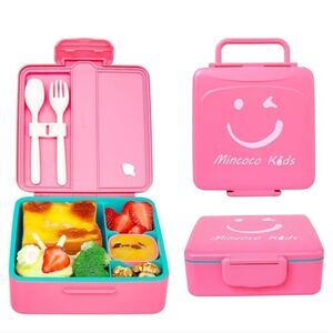 Mincoco Bento Lunch Box Snack Lunch Travel Container Set